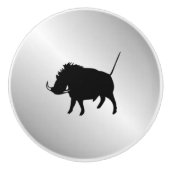 Wart Hog Silver Keramikknauf (Vorderseite)