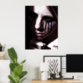 Wart in Dunkelheit-Poster Poster (Heimbüro)