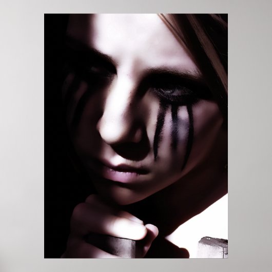 Wart in Dunkelheit-Poster Poster (Vorne)