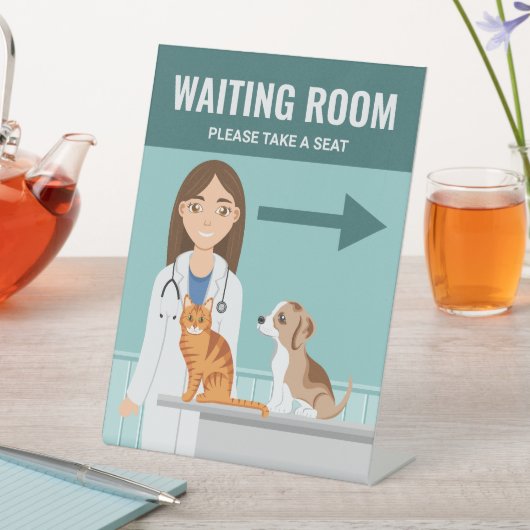 Wart-Leitfaden für Veterinärkliniken Sockelschild (In Situ)