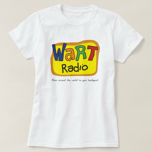 WART Radio Fiction Retro Station T-Shirt (Design vorne)