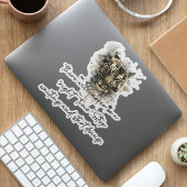 Wart stoppen und tun aufkleber