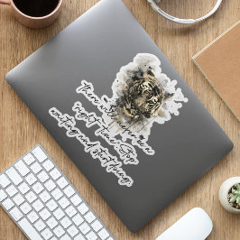 Wart stoppen und tun aufkleber