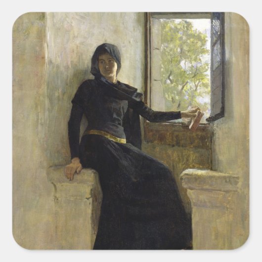 Wart vor 1905 quadratischer aufkleber (Vorderseite)