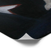 Wart Whippet Dog Art Poster (Ecke)