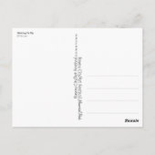 "Wart zum Fliegen" Postkarte (Rückseite)