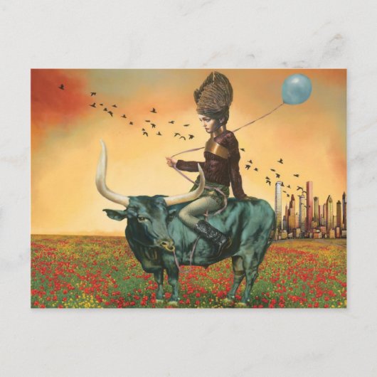 "Wart zum Fliegen" Postkarte (Vorderseite)