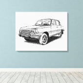 Wartburg 353  leinwanddruck (Insitu (Holzboden))