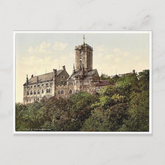 Wartburg, aus dem Osten, Thüringen, Deutschland se Postkarte (Vorderseite)