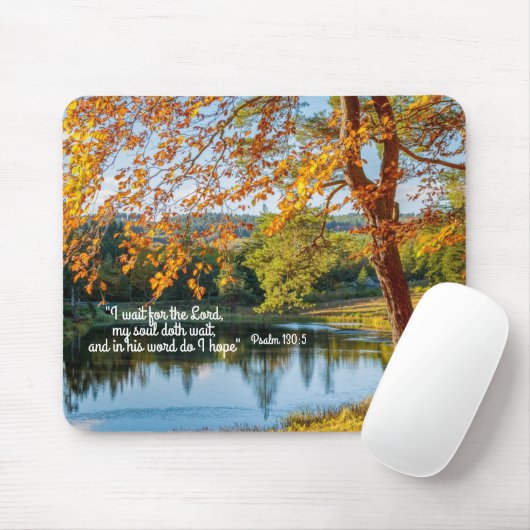 Warte auf den Herrn, Hoffnung in Seinem Wort Mousepad (Mit Mouse)