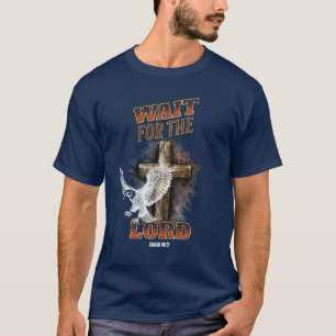Warte auf den HERRN Jesaja 40:31 T-Shirt