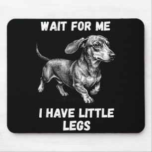 Warte auf einen kleinen Beine haben Kleinkind Dach Mousepad
