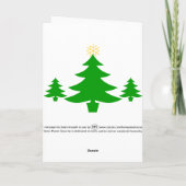 Warte auf Frosty! Feiertagskarte (Rückseite)