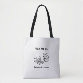 Warte auf lustige Mäuse Tasche