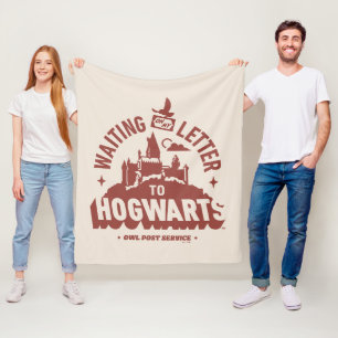 Warte auf meinen Brief nach HOGWARTS™ Fleecedecke
