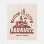 Warte auf meinen Brief nach HOGWARTS™ Fleecedecke (Vorderseite)