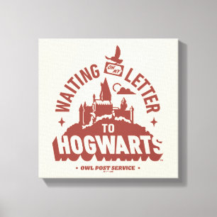 Warte auf meinen Brief nach HOGWARTS™ Leinwanddruck