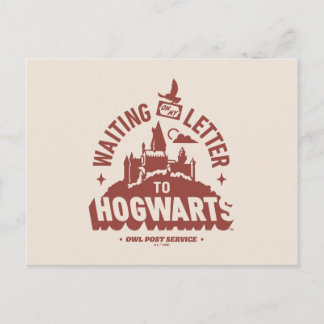 Warte auf meinen Brief nach HOGWARTS™ Postkarte