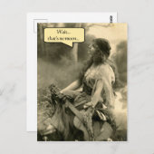 "Warte...das ist kein Mond" kann der vierte sein m Postkarte (Vorne/Hinten)