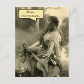 "Warte...das ist kein Mond" kann der vierte sein m Postkarte (Vorderseite)