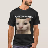 Warte, ich bin ein Cat Meme Design T-Shirt (Vorderseite)