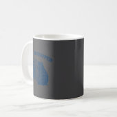 Warte, ich bin gehackt Meme Slang lustiger Waschbä Kaffeetasse (Vorderseite Links)