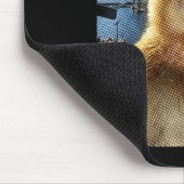 Warte, ich bin goatend Lustiger denkender Affe Mem Mousepad (Ecke)