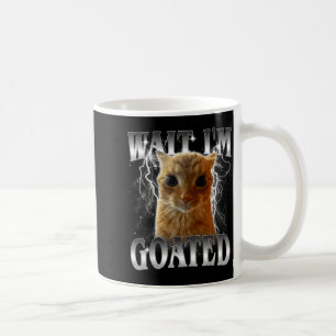 Warte, ich bin goateter lustiger starrender Katzen Kaffeetasse