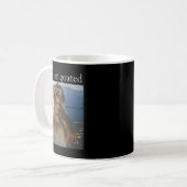 Warte, ich bin goatiert Lustiger denkender Affe Me Kaffeetasse (Vorderseite Links)