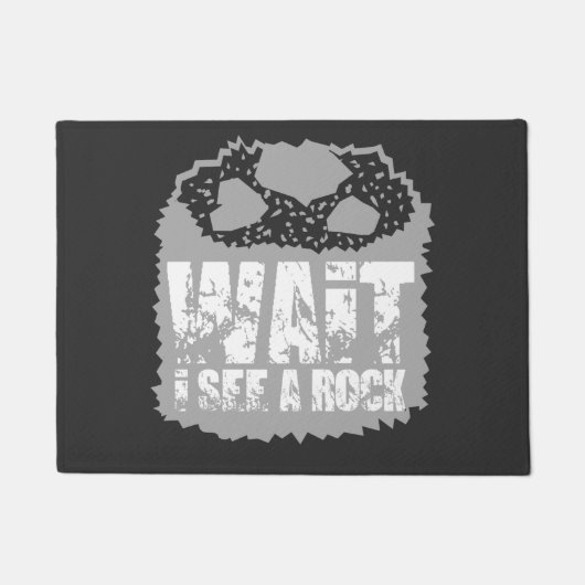 Warte, ich sehe einen Rock Fußmatte (Vorderseite)