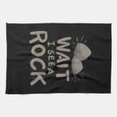 Warte, ich sehe einen Rock Geschirrtuch (Horizontal)