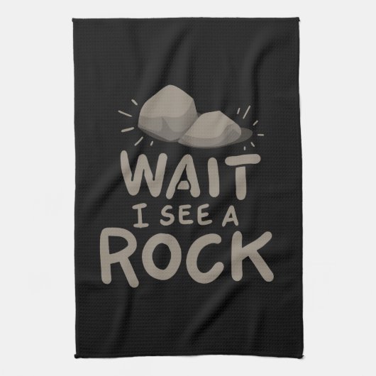 Warte, ich sehe einen Rock Geschirrtuch (Vertikal)