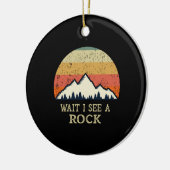 Warte, ich sehe einen Rock Keramik Ornament (Links)