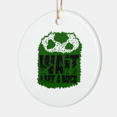 Warte, ich sehe einen Rock Keramik Ornament (Links)