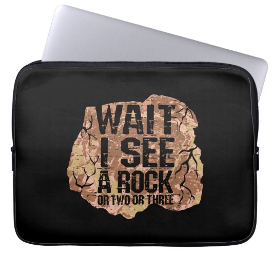 Warte, ich sehe einen Rock Laptopschutzhülle (Vorderseite)