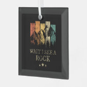 Warte, ich sehe einen Rock Ornament Aus Glas (Vorderseite links)