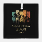 Warte, ich sehe einen Rock Ornament Aus Glas (Rückseite)