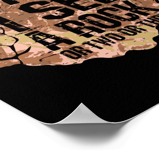 Warte, ich sehe einen Rock Poster (Ecke)