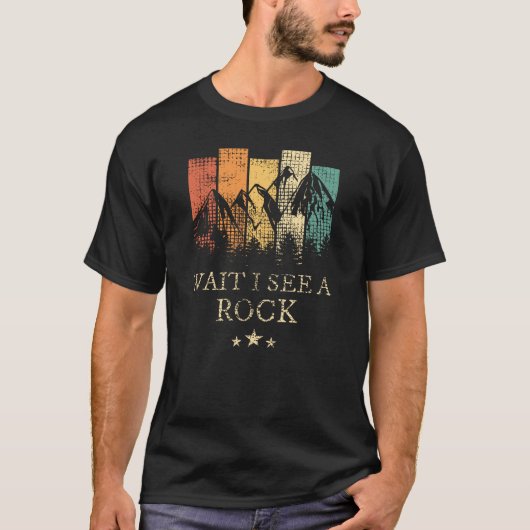 Warte, ich sehe einen Rock T-Shirt (Vorderseite)