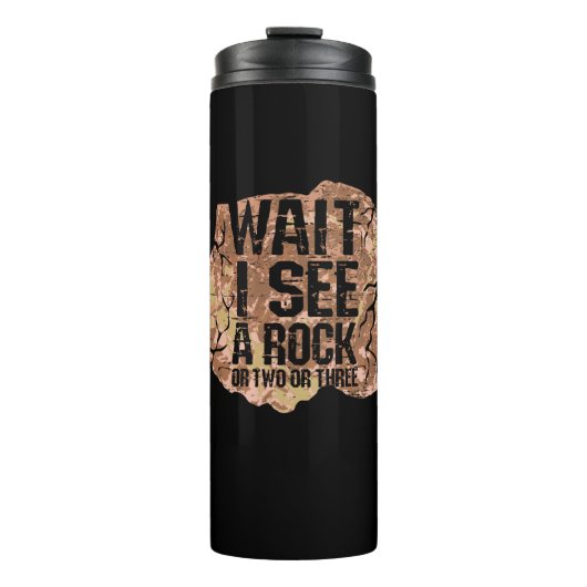 Warte, ich sehe einen Rock Thermosbecher (Vorderseite)