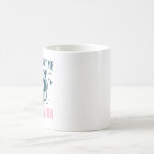 Warte Lass Mich Das Überdenken Sarkastischer Spruc Kaffeetasse (Mittel)