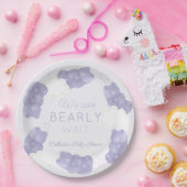 Warte Lila Gummibärendusche Pappteller (Party)