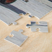 Warte mit Boxen im Puzzle von Venedig (Seite)