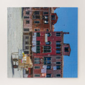Warte mit Boxen im Puzzle von Venedig (Horizontal)