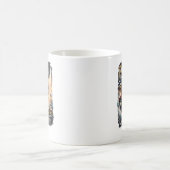 Warte nicht auf den Wind Segeldesign Kaffeetasse (Mittel)
