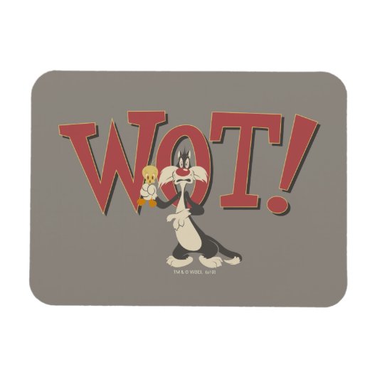 "Warte!" SYLVESTER™ & TWEETY™ Hypnotisiert Magnet (Horizontal)