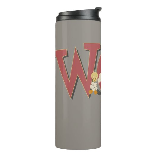 "Warte!" SYLVESTER™ & TWEETY™ Hypnotisiert Thermosbecher (Nach links gedreht)