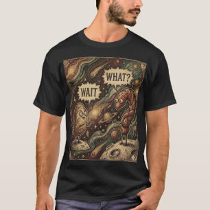 Warte Was? Brot im Weltraum Vintage Surrealistisch T-Shirt