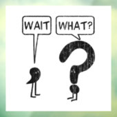 Warte, was? Englisch lernen  Fensteraufkleber (Blatt 3)