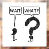 Warte, was? Englisch lernen  Fensteraufkleber (Blatt 2)